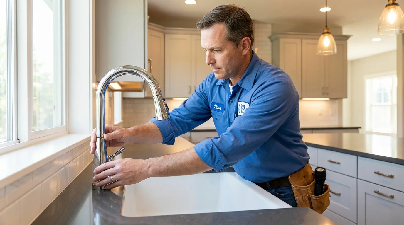 Kitchen faucet installation by Johns Plumbing LLC in Sutter Creek