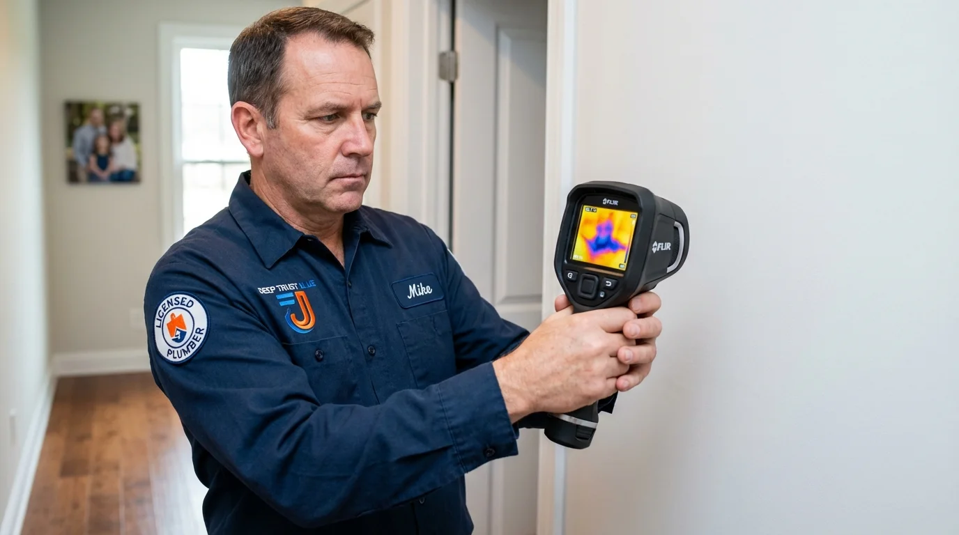 Thermal imaging leak detection by Johns Plumbing LLC in Sutter Creek